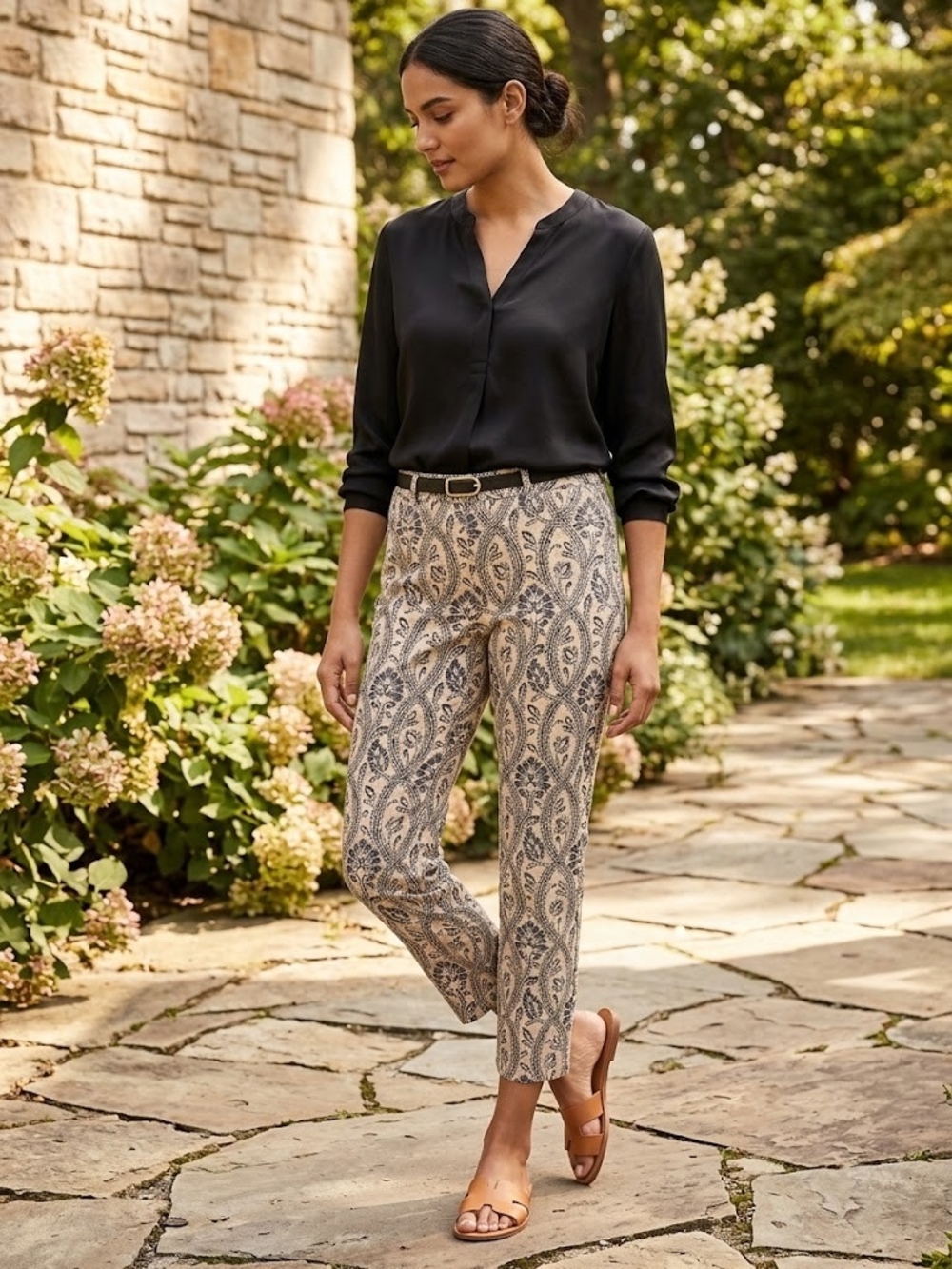 Spartina 449 Maren Pull-on Pant Bellinger Arbor Neutral